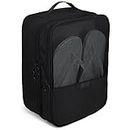 Aosbos Shoe Bag Travel Portable Shoe Storage Pouch Shoe Packing Cubes for Trip Weekend Gym Outdoor Business Travel Accessories, ClassicBlack, Normal