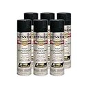 Rust-Oleum 239107-6PK Professional High Performance Enamel Spray Paint, 15 Oz, Semi-Gloss Black, 6 Pack