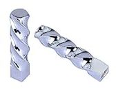 Lowrider Chrome Twisted Bike Pegs 26t W=1/2" L=3". Sold as a Pair. Bike Part, Bicycle Part, Bike Accessory, Bicycle Part