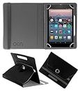 Acm Rotating Leather Flip Case Compatible with Amazon Fire Tablet 7" Tablet Cover Stand Black