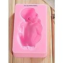 UG LAND INDIA 3D Sleeping Baby Silicone Fondant Mold High Definition Quality Baby Shower Cake Topper DIY Decoration Birthday Party Tool for Sugarcraft, Chocolate, Candle, Soap Making and Crafting