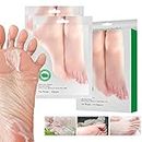 BOMPOW Foot Mask, Exfoliant Foot Peel Socks for Soft Baby Feet in 3-7 Days, Olive Scented Dead Hard Rough Skin Remover for Feet, 2 Pairs