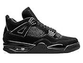 dz core - Zapatillas de baloncesto Air Core Retro 4 Runing Cat All Black Sneakers Jogging Runing Gym Sport, Negro , 41 EU Large