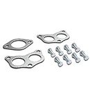 Aluminum Exhaust Manifold Header Gasket Set Compatible with 97-05 Suburban Impreza RS 2.5L Non-Turbo