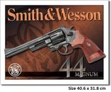 Smith & Wesson 44 Magnum Tin Sign 1463 Licensed - Made In The USA