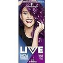 Schwarzkopf LIVE Ultra Brights Purple Punk Semi-Permanent Hair Dye 094, Purple Hair Dye for Bright or Pastel Hair Colour, Vibrant Colour Lasts up to 15 Washes