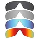 OYEX 4 Pcs Polarized Replacement Lenses for Oakley Oil Rig Sunglass - Value Pack 1