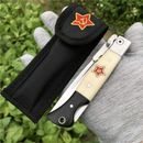Cuchillo de Campamento al Exterior Finka Rusa NKVD KGB EDC Manual Plegable Cuchillo de Bolsillo