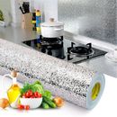 Waterproof Oil Proof Self Adhesive Aluminum Foil Wall Sticker Home Kitchen Decor