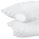 Utopia Bedding Waterproof Pillow Protector Terry (2 Pack) Queen – Zippered Pillow Encasement – Bed Bug Proof – Dust Mite Proof – Machine Washable – 20 x 28 Inches