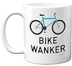 Funny Bike Gifts Mug - Bike W**ker - Rude Funny Christmas for Men Women, Cyclist Mugs Coffee Tea Cup, Novelty Joke Rude Birthday Gift, 11oz Dishwasher and Microwave Safe Mugs