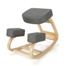 Costway Ergonomic Kneeling Chair Rocking Office Desk Stool Upright Posture Grey