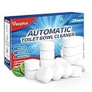 Vacplus Toilet Bowl Cleaner Tablets 20 PACK, Automatic Cleaners with Bleach, Slow-Releasing Toilet Tank Cleaners for Deodorizing & Descaling, Household Toilet Cleaners against Tough Stains
