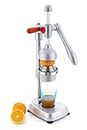 7H Hand Press Juicer Machine Heavy Duty Citrus Manual Juicer & Orange Squeezer for Fruits & Vegetables - Silver