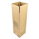 Evergreen Goods 10 x Single Wine Bottle Box | Quantity Discounts | 370 x 130 x 130mm Protective Packaging Cardboard Carton | Drinks, Beer & Ale | Ideal for 75cl / 750ml Bottles