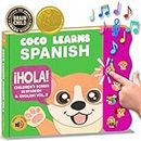 Coco Learns Spanish Vol. 3, Spanish Toys for Toddlers 1-3, Spanish Baby Books, Bilingual Children’s Book, Baby Books 0-6 Months in Spanish, Libros En Español para Niños, Baby Musical Toys 6-12 Months