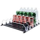 Organiseur de boissons pour réfrigérateur - Glissière automatique - Distributeur de boissons pour réfrigérateur - Peut contenir jusqu'à 25 canettes