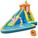BOUNTECH Inflatable Water Slide for Kids, Giant Waterslide Park for Backyard Outdoor Fun w/Splash Pool, 735w Blower, Blow up Water Slides Inflatables for Kids and Adults Party Gifts Presents