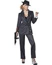 California Costumes Women's Ms. Mobster Costume, Black/White/Red, X-Small