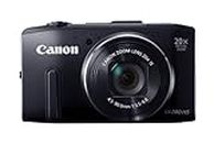 Canon PowerShot SX280 HS Fotocamera Digitale, Zoom 20x, CMOS da 12.1 Megapixel, Wi-Fi, Full HD, Nero