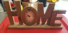 Pier 1 Imports "HOME" Clock Wood-22"-2015-RARE, FREE SHIPPING 😳😀👍!