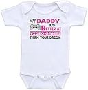 My Daddy is Better at Video Games Than Your Daddy - Funny Video Gamer Baby Boy or Girl Bodysuit (3M Short Sleeve Bodysuit, Girl Scheme)