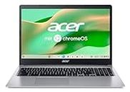 Acer Computer portatile Chromebook 315 (CB315-3H-C0AY) | Schermo FHD da 15,6" | Intel Celeron N4120 | 4 GB RAM | 128 GB eMMC | Intel UHD Graphics 600 | Google ChromeOS | Argento | Layout QWERTZ