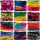 Outdoor Multifunctional Sports Headbands Magic Bandanas Seamless Scarf Headscarves(12pcs-Colourful series1)
