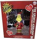 Gemmy 4' Christmas Airblown Inflatable Dr. Seuss Grinch with Candy Cane Indoor/Outdoor Holiday Decoration