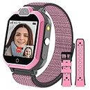 PTHTECHUS 4G Smart Watch for Kids with SIM Card, Kids Phone Smartwatch GPS Tracker, Call, Voice & Video Chat, Alarm, Pedometer, Camera, SOS, Touch Screen WiFi Music Wrist Watch for 4-12 Boys Girls
