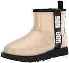 UGG Classic Clear Mini Boot, Natural / Black, Size 9