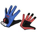 Kiddimoto - Kids Full Finger Cycling Gloves - Toddler Sport Gloves for Boys & Girls, Racing Gloves for Dirt Bikes, BMX, MTB Mountain Bikes, Skateboarding and Scooters