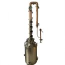 Destilador de alcohol de cobre de 13 galones 50 L con columna de reflujo de cobre de 3" alambique