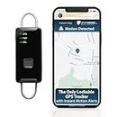 Instant Motion Detector with GPS Tracking with Lock Loops | 1-Month Free Subscription | Instant Anti-Theft Alerts | Works 24/7 | If It Moves - You Will Know | Long Battery Life