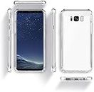 MoreFit Bumper Transparent Soft Silicon TPU Shockproof Slim Back Cover Case for Samsung Galaxy S8+ / Samsung Galaxy S8 Plus