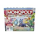 Monopoly Discover Board Game for Kids Ages 4+, Fun Game for Families, 2-Sided Gameboard, 2 Levels of Play, Playful Teaching Tools for Families (English & French)