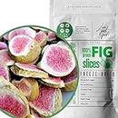 Freeze Dried Figs Slices | 100% Natural | No Added Sugar | Gluten Free Healthy Snack, Cake Decoration, Smoothie | Dry Figs Raw Freeze Dried Snack | Fresh Figs Dried to Perfect Fig Snack | ZingyZoo