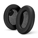 Replacement Earpads for Sony WH-1000XM4 Headphones - Soft Vegan Leather Cushions for Extra Comfort, Easy & Quick Installation, by Brainwavz (Black)