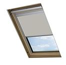 Bloc Skylight Blind for Velux Roof Windows Blockout, Fabric, Pale Stone, 85x15x7 cm
