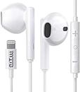 iPhone EarPods with Lightning Connector, iPhone Earphones Wired Headphones with Microphone and Volume Control,Noise Cancellation Headsets Compatible iPhone 14/14Pro/12/12Pro/13Pro/11/XS Max/XR/XS/X/SE