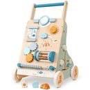 Wooden Baby Walker, Toddler Push Walker Activity Center Toys with Shape Sorter Gift for Boys Girls 1 2 3 Year Old