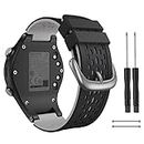 CUZOW Two-in-One Color band for Garmin Approach S2/S4, Silicone Starp Replacement Watch Band for Garmin Approach S2/S4 Watch, Black