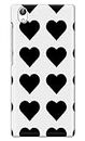 NDCOM for VIVO Y51L Back Cover Black and White Geometric Fade Printed Hard Case