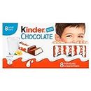 Kinder Chocolate 8 Bars, 100 g, Orange & White, (XGB320008)