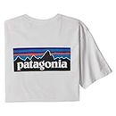 Patagonia M's P-6 Logo Responsibili-tee Camiseta, Hombre, White, S