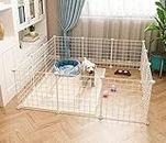 G SQUARE | Multipurpose Organiser Mesh panal for Dog/Cats/Small Pets | Playing/Sleeping Cabinet for Dogs/Cats/Small Pets | Foldable House for Dogs/Cats/Small Pets (White, 12 Panels