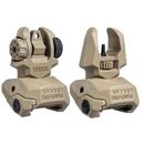 FAB Defense Top Mounted Deployable Front and Rear Sight Flat Dark Earth FX-FRBSKITT