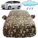 Autofact Waterproof Car Body Cover Compatible with Toyota Innova (2000 to 2016) with Mirror Pockets (Camouflage Design).