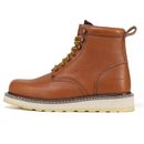 Men's Stylish Classic 6" Soft Toe Work Boots - Brown 84984
