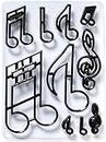 Musical Note Silhouette Cutter Cakes Decor Set || Cake Fondant, Cookie, Pastry Cutter Pieces for Decoration || Kitchen Baking and Cake Decorating Tools (Set of 10 Music Notes, Black)